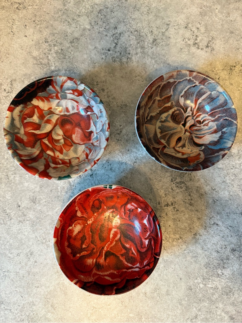 Set of 3 - John Derian for Target Stoneware Mum bowls